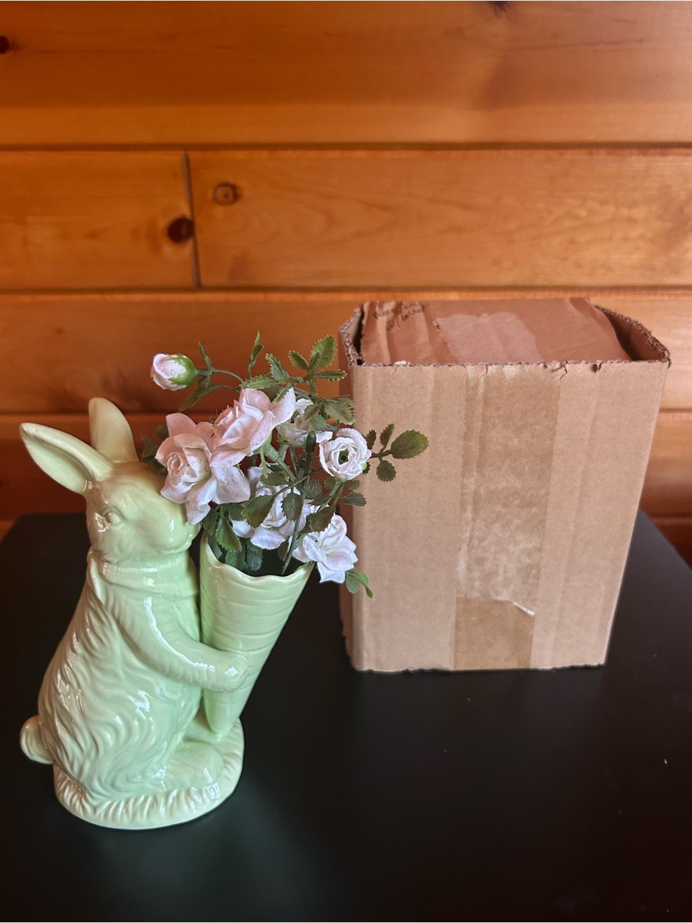 Pale Green Ceramic Bunny 🐇 Vase